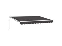 Toldo Retrátil Para Sol Vidaxl Antracite Tecido (250x200 Cm)
