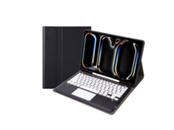 Capa de Teclado Bluetooth para iPad Pro 12.9 2024 XIAOMOYU com Teclado Touch Magic Keyboard