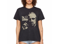 Rockinstone Godfather Finger Waggle Heather Navy Adult T-shirt Size:l