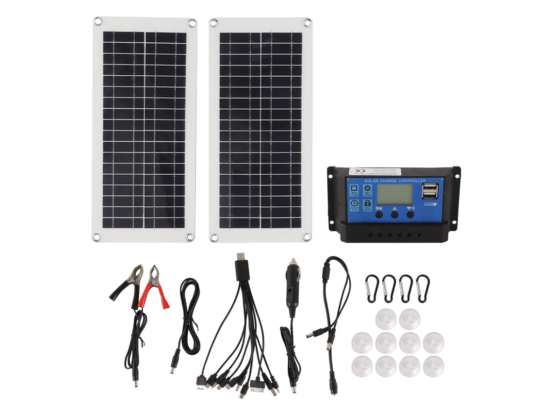 Kit de painel solar monocristalino de 40 W (à prova d'água IP65, configuração de painel Duplo)