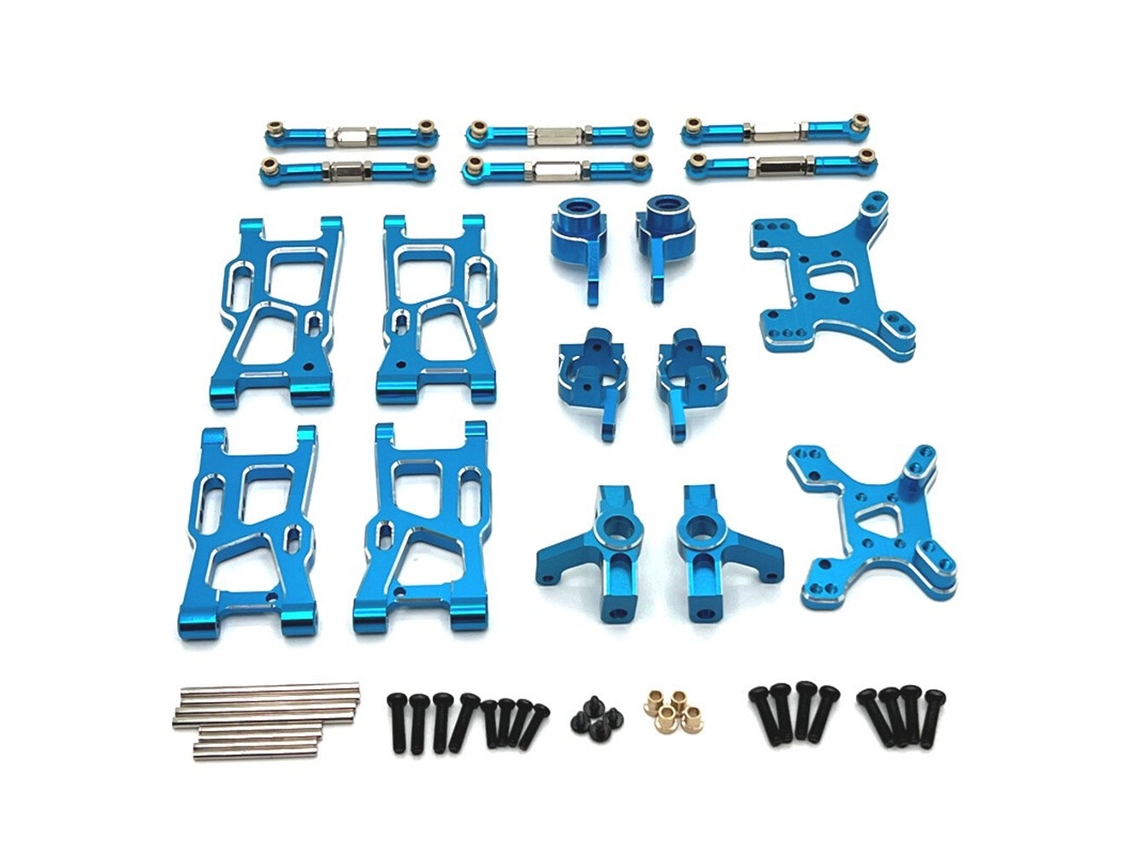 Conjunto de Acessórios Metálicos de Alta Qualidade para Carros Telecomandados Wltoys 124007, 144001, 124017 e 124019 . MDUG (peças de Substituição)