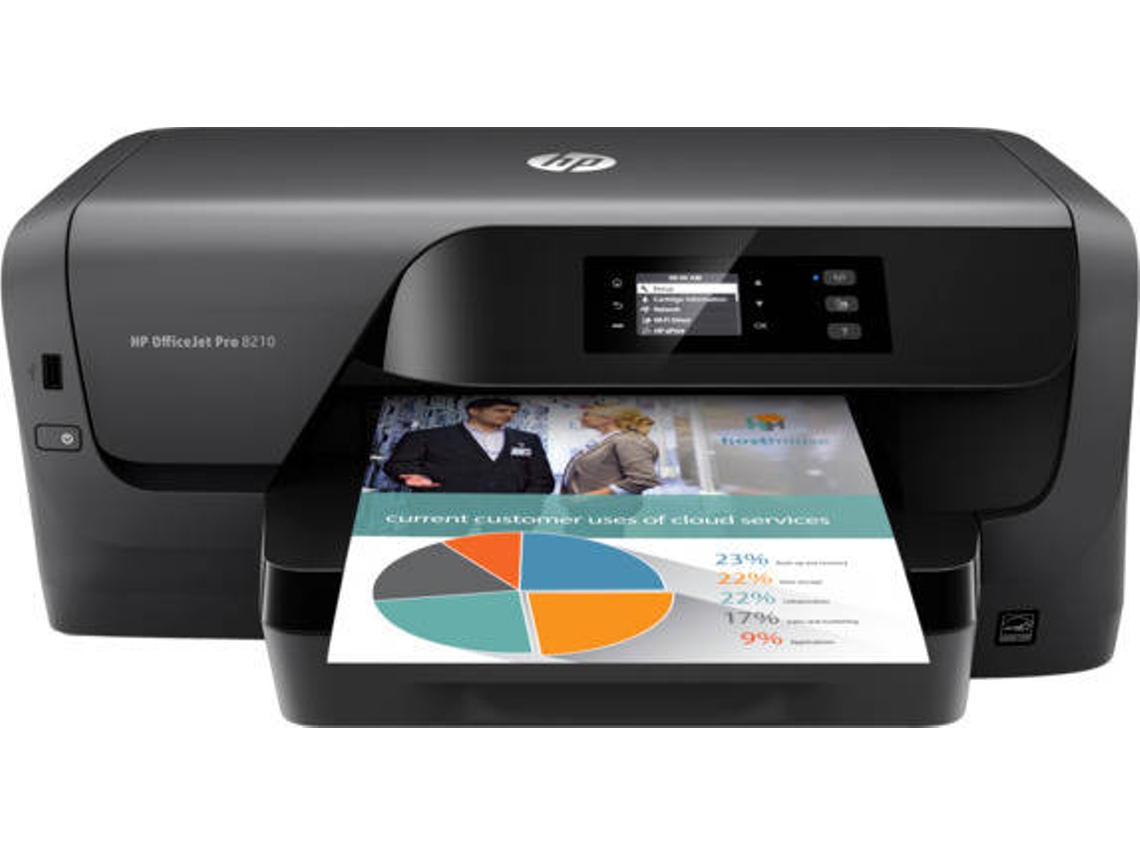 Impressora HP OfficeJet Pro 8210 (Jato de Tinta - Wi-Fi - Instant Ink)