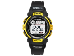 Relógio esportivo eletrônico Synoke Youth Fashion para estudantes (preto, dourado)