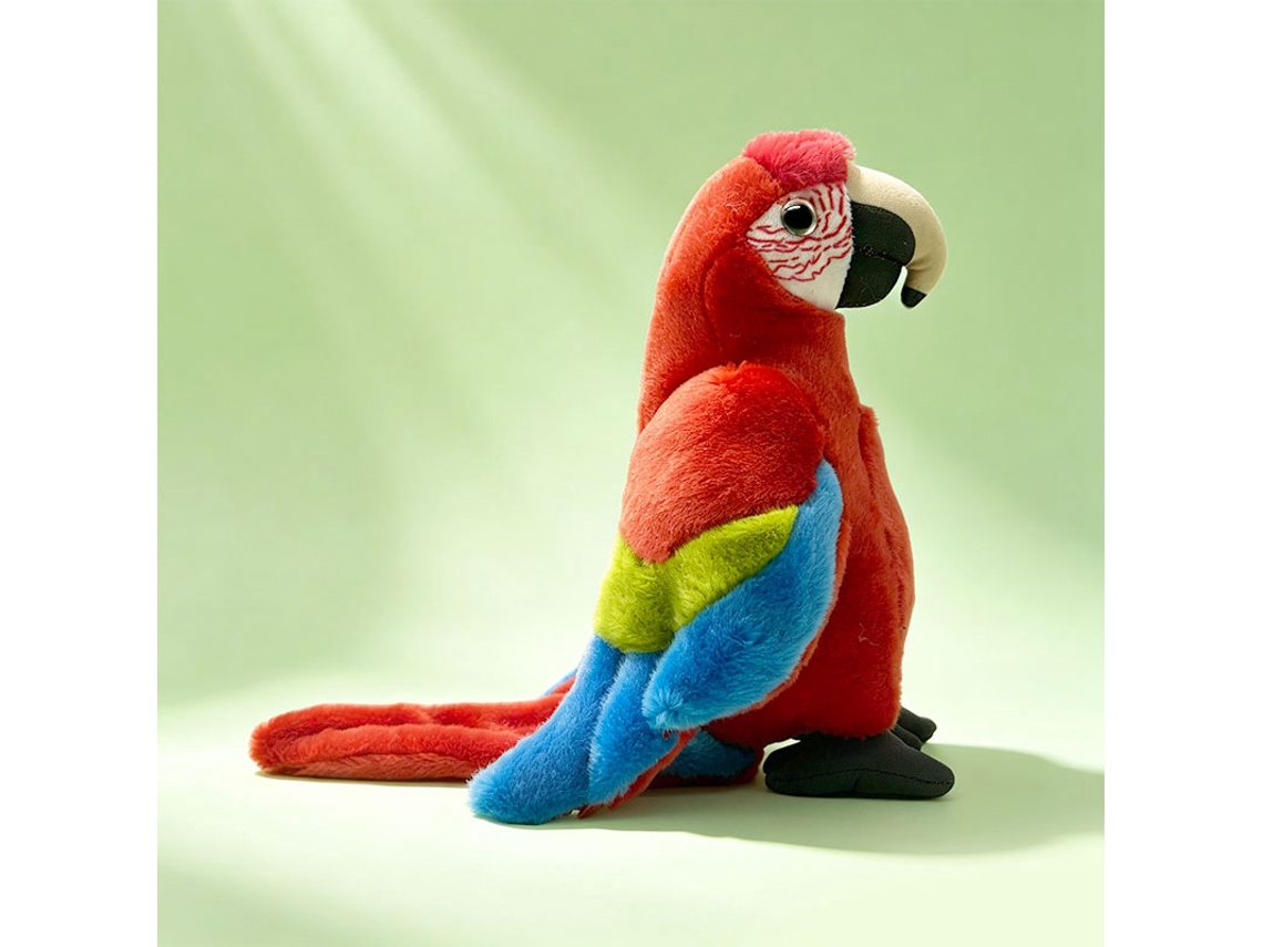 (22 Cm 0,12 Kg) Brinquedo De Pelúcia Realista De Papagaio, Boneco Fofo, Brinquedo Interativo Para Pais E Filhos.