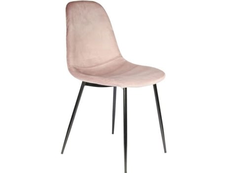 Poltronas e Cadeiras Pufes Cadeira de Veludo Cotelê Giulia C 54 Cm X L 44 2 Cm X a 85 2 Cm Rosa AC-DÉCO