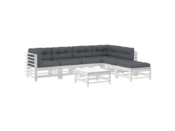 Garden Lounge Set, Garden Lounge Sets Vidaxl Branco Madeira (n/a)