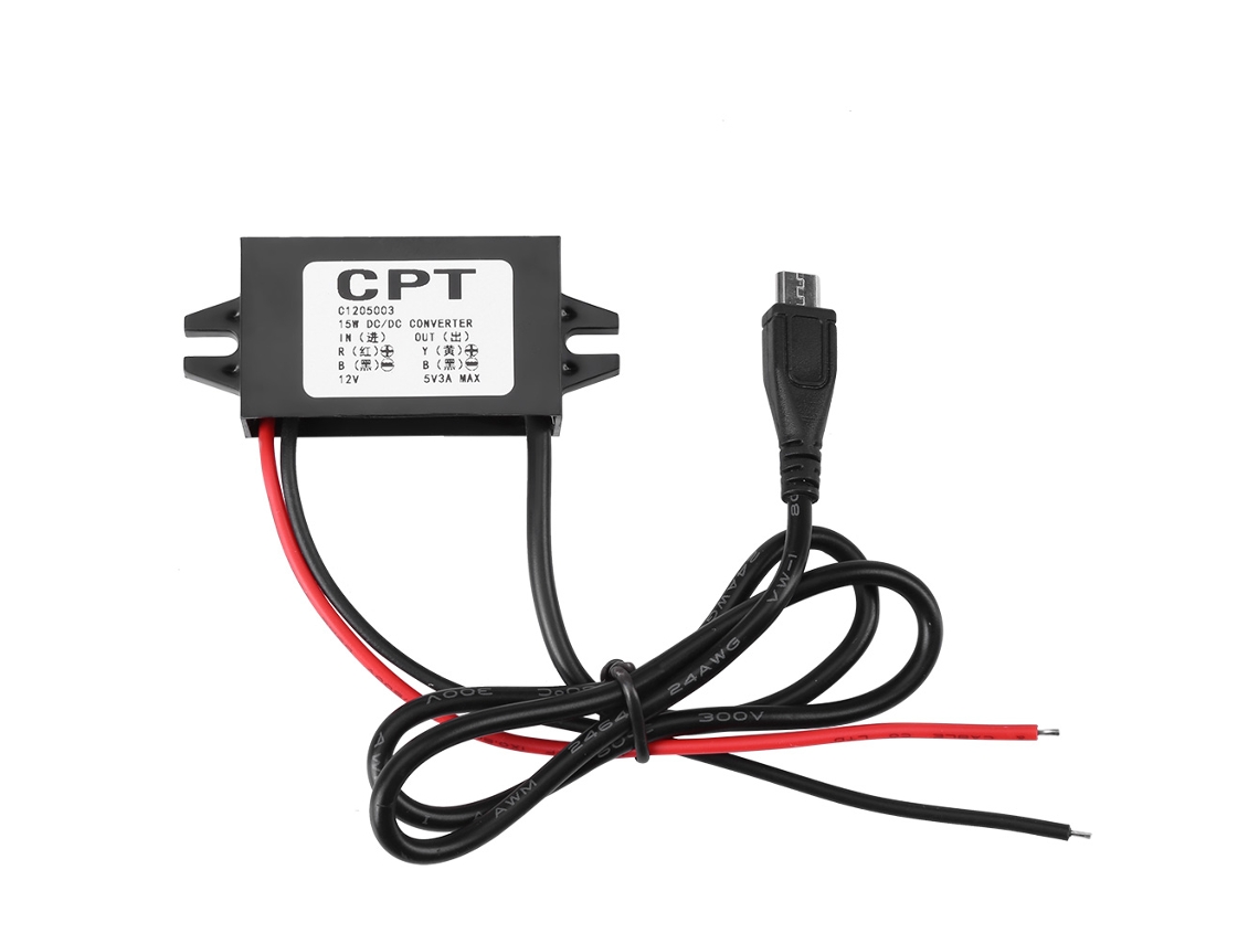 Módulo Conversor Dc 12v para 5v 3a 15w com Cabo USB