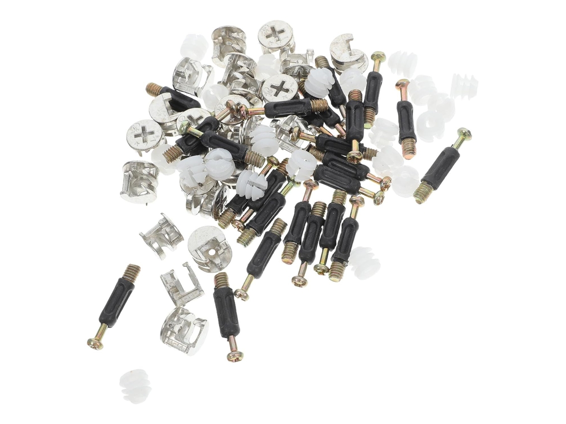 Parafusos Autoatarraxantes Para Fixação Em Ferro E Plástico Kit De Conectores Com Porcas Excêntricas Móveis Gavetas