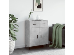 Aparador 69,5x34x90 cm Madera Procesada Cemento Gris