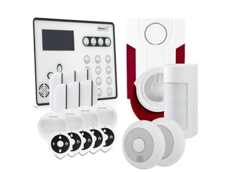 Kit de Alarme Gsm Sem Fios Ateos 12 Md-334R