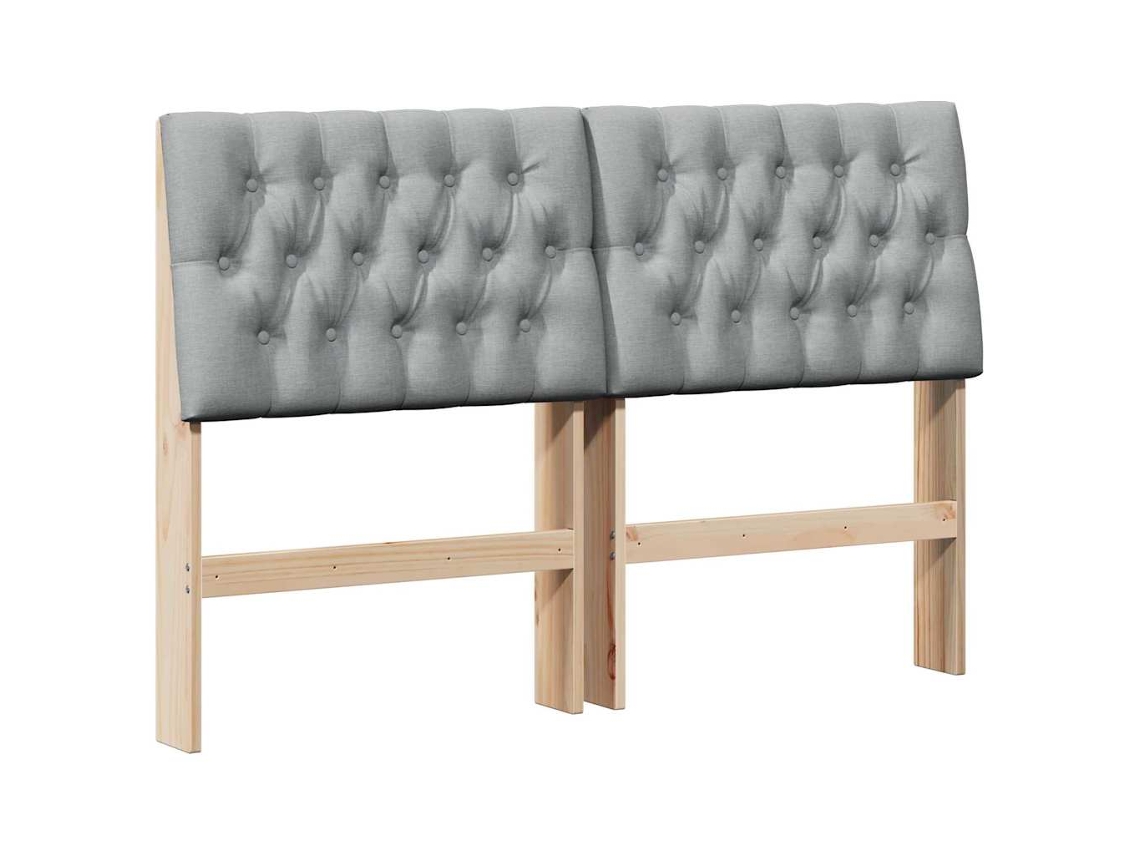 Cabeceira Estofada Cinzento claro 135 Cm MAISON EXCLUSIVE