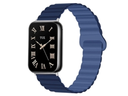 Bracelete para Redmi Watch 6 / 5 / 4 silicone magnético reversível com duas cores verde menta claro e verde estrelado XIAOMOYU