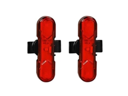 2 Lanternas Traseiras Bicicleta 360° Giratorio 4modos Vermelho Yizhood