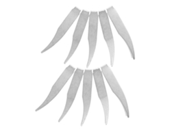 Conjunto De 10 Pinças De Metal Prateado Para Balanças