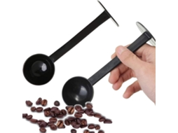Colher Dosadora de Café Espresso 10g, 2 Unidades, 15cm, Material Food Grade, Multiuso, Limpeza Fácil, Preto