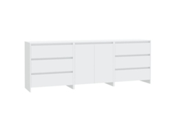 Sideboard, Sideboards Vidaxl Branco Madeira Processada (n/a)
