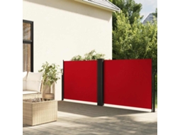 Vidaxl Toldo Lateral Retrátil 120x600 Cm Vermelho