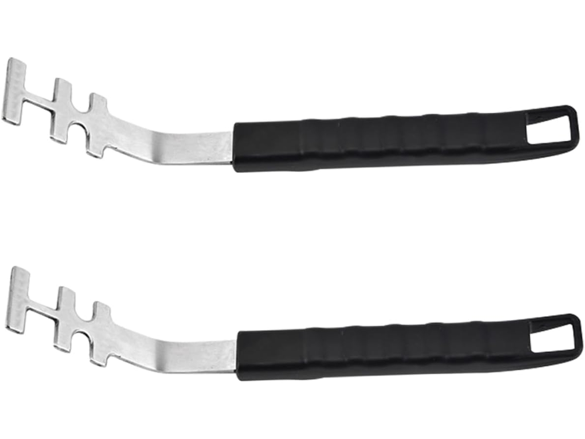 Acessório Para Levantar Grelha Alipis, Seguro E Durável, Em Aço Inoxidável, Anti Escaldante, 2 Peças Para Cozinhar Ao Ar