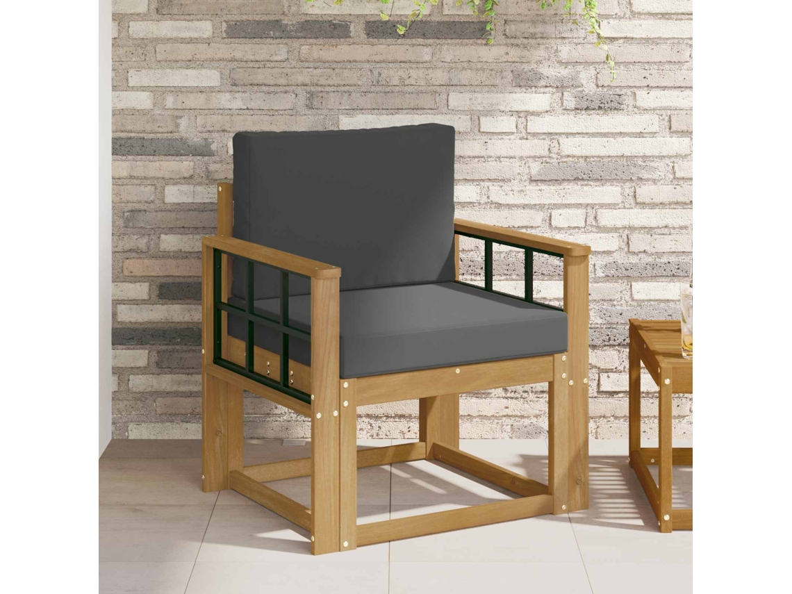 Vidaxl 2 Peça Conjunto De Sofás Para Exterior Poliéster