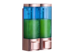 Dispensador de Sabão de Parede em ABS, Transparente, Azul, Ouro, Manual | S/MARCA