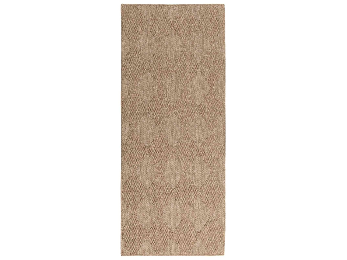 Conjunto 1 Tapete Interno Vidaxl Castanho Poliéster (150 X 80 Cm)