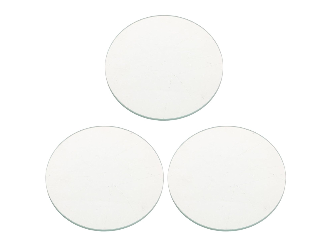 Conjunto 3 Lentes Convexas Vidro 90 Mm Para Experimentos Física Reparo Joias, Alta Clareza Óptica,