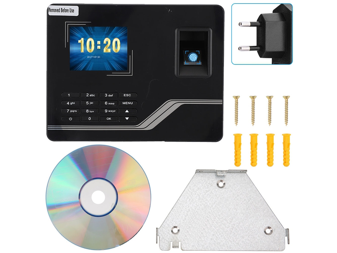 Máquina De Ponto Por Impressão Digital Tft Tcp/ip De 2,8 Polegadas (biométrica, Suporta Vários Idiomas)