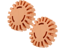 Roda De Borracha Serrilhada Redonda De 100 Mm, Conjunto De 2 Peças Para Remoção.