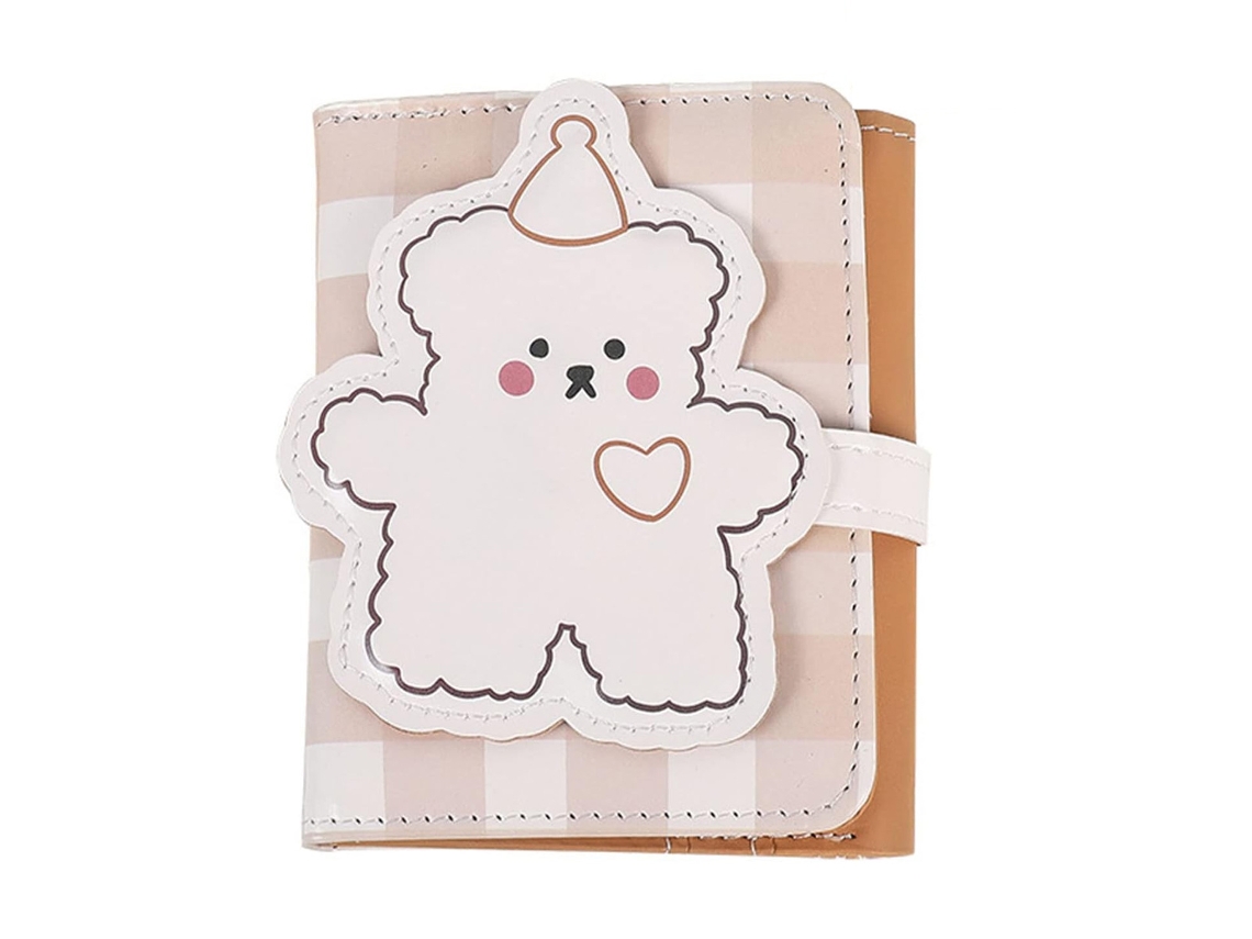 Carteira Kawaii, Porta-cartões com design animado, Bolsa de bagagem, Bolsa com zíper para meninas Neveance