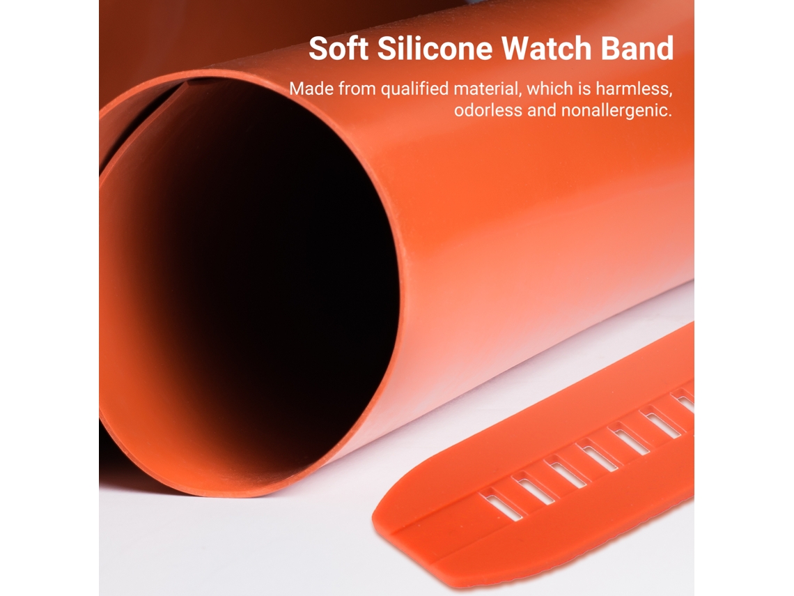 Cinto de Relógio de Silicone 20mm LAXISCREED