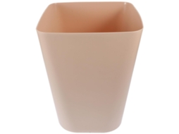 Lixeira Quadrada de Plástico. Prática e Fácil Limpar. Moderna para Escritório Banheiro. Estilo Cáqui CHABERLU