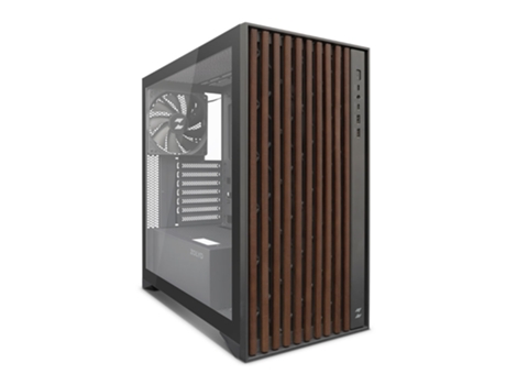 Caixa de PC ATX Dynaria Elegante em Madeira – Preta | Zolyd