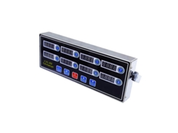 Temporizador Digital de Cocina Comercial 8 Canales, Cronógrafo de Acero Inoxidable Con Alarma Y Reloj Negro