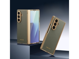 Capa Resistente Para Samsung Galaxy Z Fold 8 Uitra Com Protetor De Ecrã E Proteção De Dobradiça Integrados Cinza Hexinyigjly