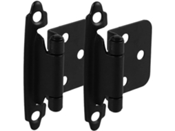 Wooneky 2 Dobradiças De Aço Reforçadas Para Armários, Com Fechamento Automático, Design De Sobreposição Parcial 1 2-polegada
