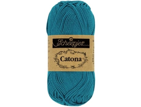 Fio Algodão Mercerizado SCHEEPJES Catona 50G 400 Petrol Blue