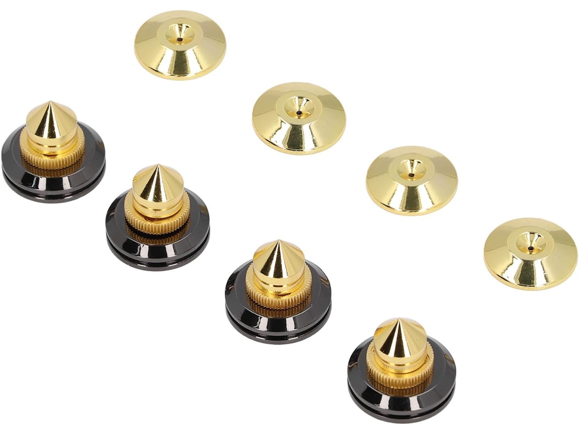 Conjunto De 4 Pés De Isolamento Para Alto Falantes, Bases De Metal Profissionais Para Alto Falantes Gokoco