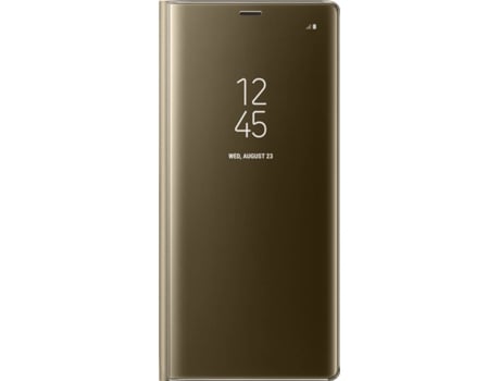 Capa  Galaxy Note 8 Clear View Dourado