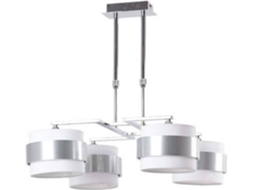 Candeeiro de Teto FABRILAMP Bremen (Prateado - E14 - 40 W - Metal)