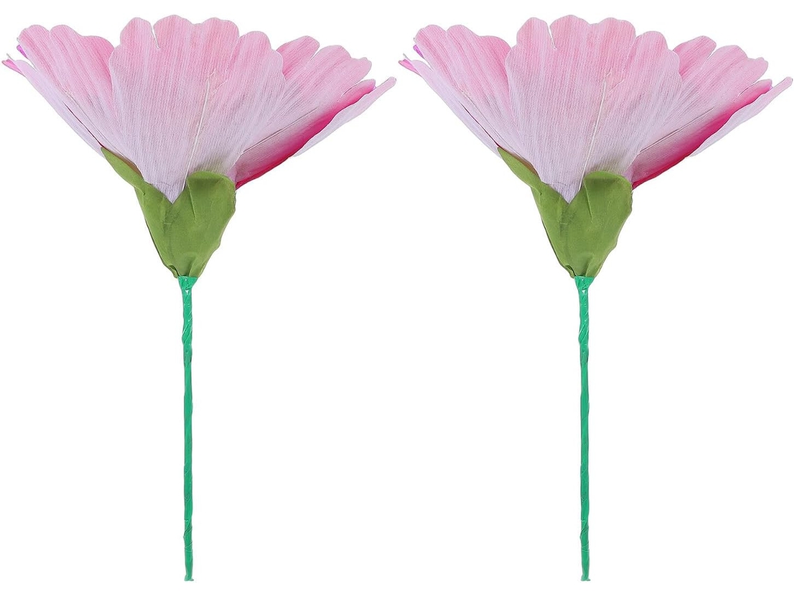 Peônia Artificial De Seda Feita À Mão, Conjunto De 2 Flores Artificiais Grandes Rosa De 30 Cm...