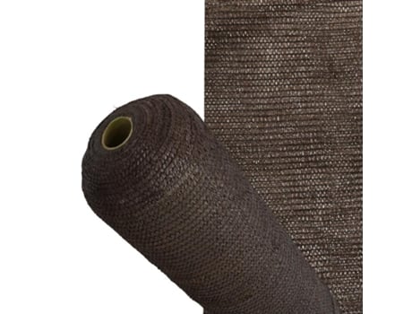 Malla Sombreo Rollo 2 X 50 Metros, Reduce Radiación, Protección Jardín Y Terraza, Regula Temperatura, Color Marrón Saturnia