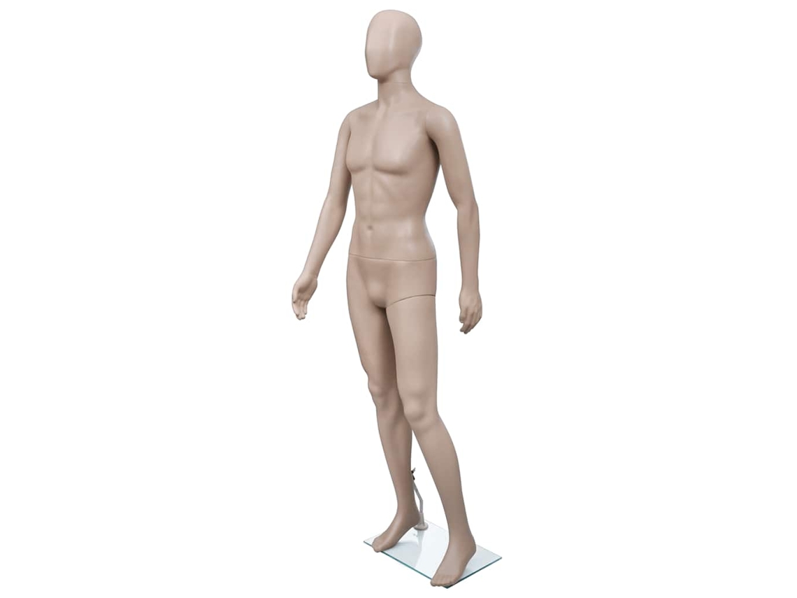 Vidaxl Manequim Homem Com Cabeça Redonda