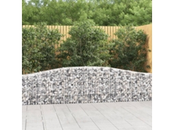 Vidaxl Cestos Gabião Arqueados 10pcs 400x30x60/80 Cm Ferro Galvanizado
