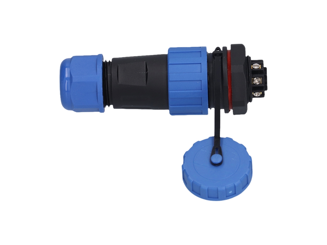 Conector Macho/fêmea De Plugue Aéreo Com Porca Traseira Sem Solda, Ip68, 5a, Lp20