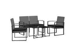 Garden Dining Set, Garden Dining Sets Vidaxl Cinzeto Polipropileno (n/a)