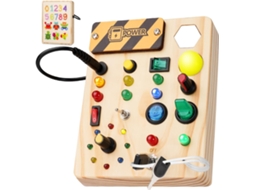 Brinquedo Sensorial De Madeira Montessori Com 27 Luzes Led Para Crianças De 1 A 6 Anos Jun Aquaforge