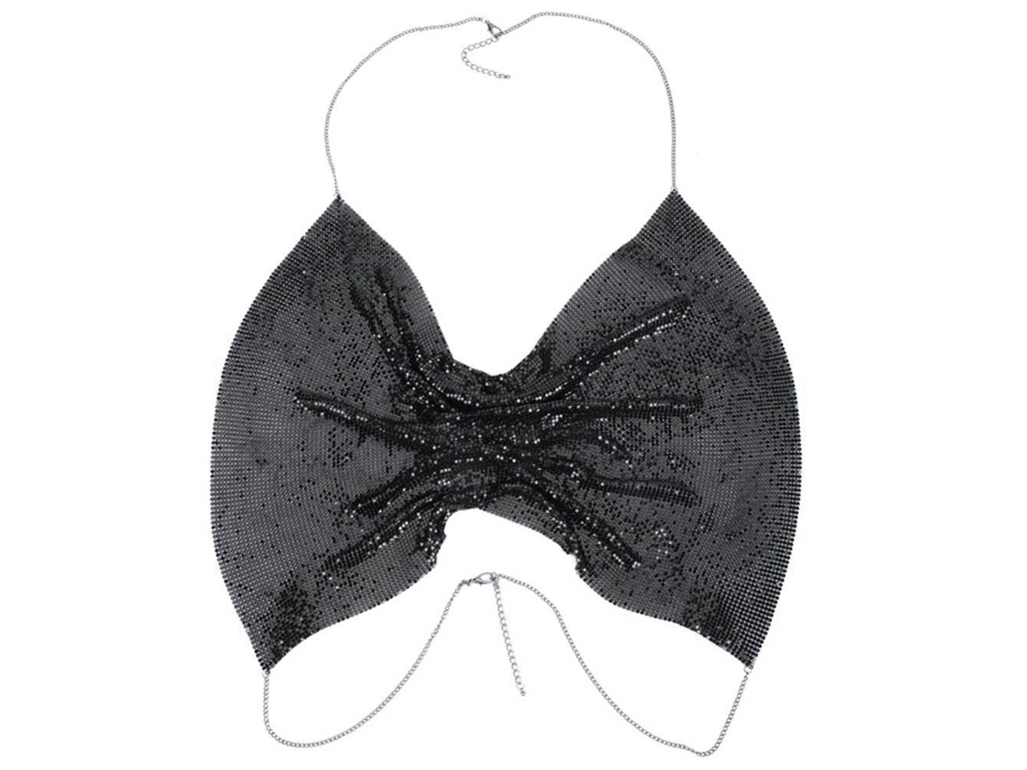 Top De Bikini De Cadeia Brilhante Estiloso