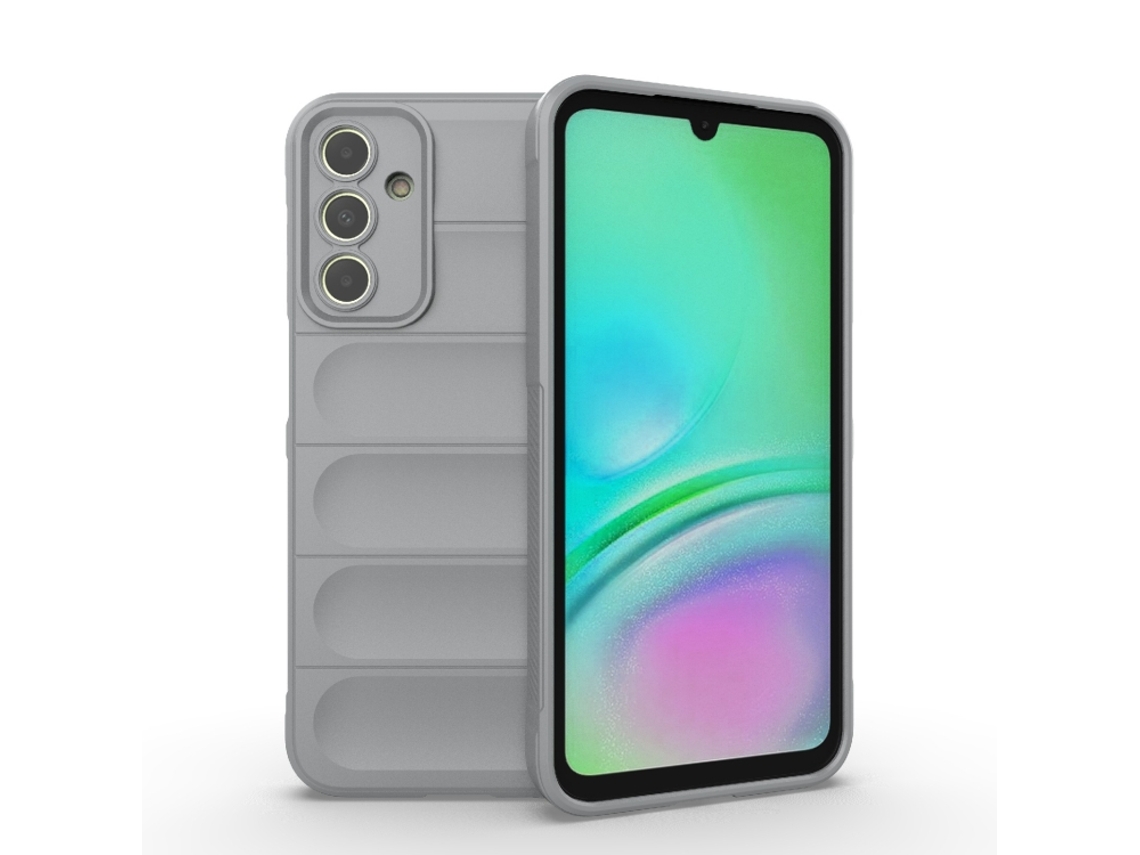 Capa Halinuia Para Samsung Galaxy A15 5g Magic Shield Tpu Flanela Cinzento (proteção Integral, Interior Em Flanela)