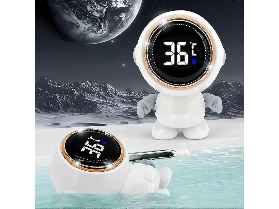 Termômetro de Banho para Bebê em Formato Astronauta, Água Infantil com Visor Led, Termô Metro Flutuante Banhei GOKOCO
