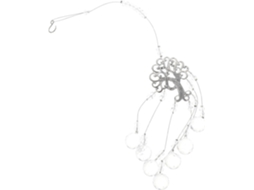 Pingente Decorativo Cristal Prateado Metálica Pendurar Ornamento Criativo Delicado Decoração Presente GOKOCO